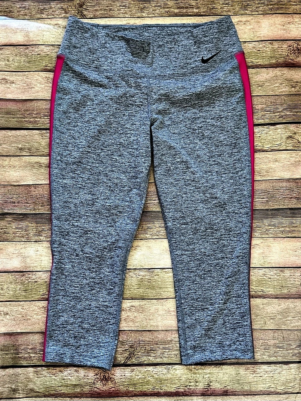 Nike Dri-FIT leggings Women's Gray & Pink Large Athletic Leggings